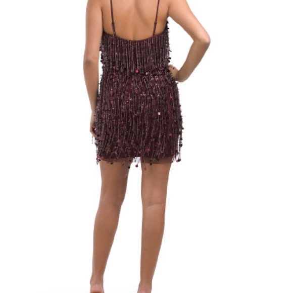 NWT Liv foster Sequin Mini Dress - Red/Black - size 6 - Picture 2 of 6